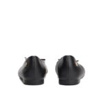 Th Fw0fw08759 Toe Cap Leather Ballerına Kadın Ayakkabı – SİYAH - Görsel 4
