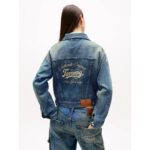 Th Dw0dw21061 Pleated Trucker Cı2037 Kadın Ceket – MAVİ - Görsel 2