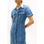 Th Ww0ww46638 Dnm Lana Mıdı Kadın Elbise – MAVİ - Görsel 2