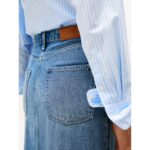 Th Ww0ww46503 Dnm Lana Mıdı Hw Kadın Etek – MAVİ - Görsel 3