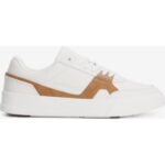 Th Fm0fm05551 Th Court Craft Lth Erkek Sneakers – BEYAZ-KAHVERENGİ - Görsel 4