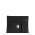 Th Aw0aw17745 Th Icon Cc Holder Quılted Kadın Cüzdan – SİYAH