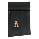 Th Aw0aw17745 Th Icon Cc Holder Quılted Kadın Cüzdan – SİYAH - Görsel 3