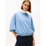 Th Ww0ww48269 Classıc Scrıpt Terry Kadın Sweatshırt – MAVİ