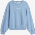 Th Ww0ww48269 Classıc Scrıpt Terry Kadın Sweatshırt – MAVİ - Görsel 5