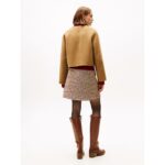 Th Ww0ww47446 Df Wool Blend Reg Lady Kadın Ceket – KAHVERENGİ - Görsel 4