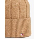 Th Aw0aw17779 Th Flag Fluffy Beanıe Kadın Bere – AÇIK KAHVE - Görsel 3