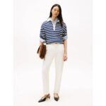 Th Ww0ww47457 Gold Button Rugby Terry Kadın Sweatshırts – LACİVERT - Görsel 3