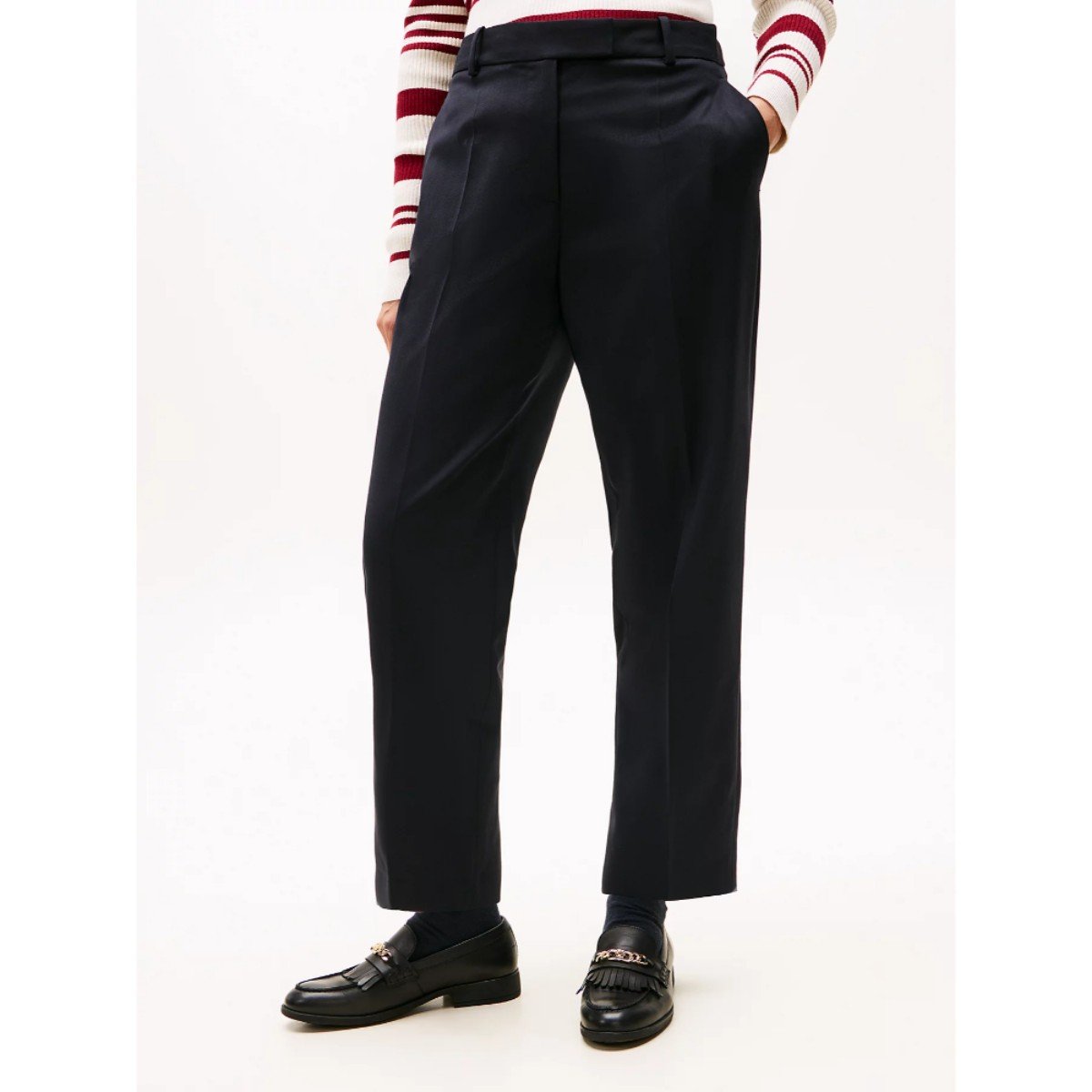 170230-0-th-ww0ww48353-timeless-wool-slim-kadin-pantolon-016cfe508dca Th Ww0ww48353 Tımeless Wool Slım Kadın Pantolon – LACİVERT - Görsel 1