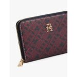 Th Aw0aw17736 Th Icon Comp Za Mono Prınt Kadın Cüzdan – LACİVERT - Görsel 3