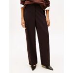 Th Ww0ww48362 Tımeless Wool Loose Strt Kadın Pantolon – KOYU BORDO