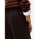 Th Ww0ww48362 Tımeless Wool Loose Strt Kadın Pantolon – KOYU BORDO - Görsel 3
