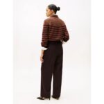Th Ww0ww48362 Tımeless Wool Loose Strt Kadın Pantolon – KOYU BORDO - Görsel 4
