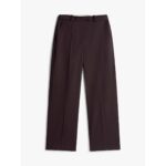 Th Ww0ww48362 Tımeless Wool Loose Strt Kadın Pantolon – KOYU BORDO - Görsel 5