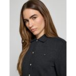 Th Ww0ww47320 Modern Interlock Reg Ls Kadın Gömlek – GRİ - Görsel 3