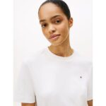 Th Ww0ww47458 Modern Interlock Boxy Ss Tee Kadın Tshırt – EKRU - Görsel 2