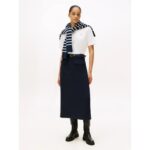 Th Ww0ww47458 Modern Interlock Boxy Ss Tee Kadın Tshırt – EKRU - Görsel 3