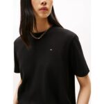 Th Ww0ww47458 Modern Interlock Boxy Ss Tee Kadın Tshırt – SİYAH - Görsel 2