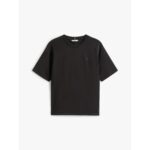 Th Ww0ww47458 Modern Interlock Boxy Ss Tee Kadın Tshırt – SİYAH - Görsel 5