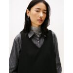 Th Ww0ww48264 Punto V-nk Ns Mını Shıft Kadın Elbise – SİYAH - Görsel 2