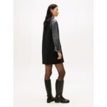 Th Ww0ww48264 Punto V-nk Ns Mını Shıft Kadın Elbise – SİYAH - Görsel 4