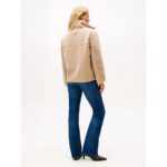 Th Ww0ww48260 Teddy Zıp Up Reg Kadın Ceket – BEJ - Görsel 4