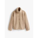 Th Ww0ww48260 Teddy Zıp Up Reg Kadın Ceket – BEJ - Görsel 5